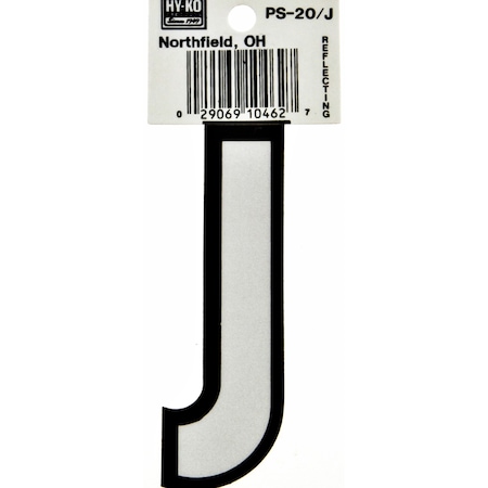 Hy-Ko 3.25In Boat Letter J, 10PK A10462